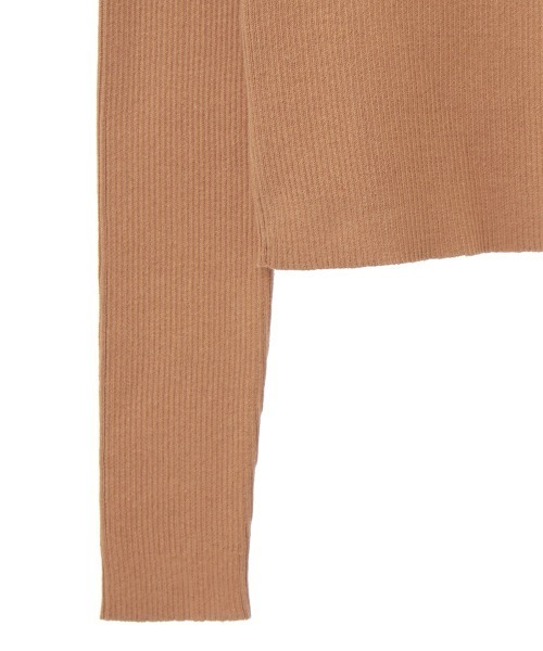 CLANE（クラネ）の「HIGH-NECK RIB KNIT（ニット/セーター・レディース・ブラック/ベージュ/ブラウン/レッド・1/2）」の16枚目の写真