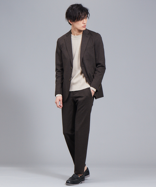 RECENCY OF MINE（リーセンシー オブ マイン）の「【セットアップ対応/Recency of Mine】 FLEX ハウンドトゥースメッシュジャケット（セットアップ・メンズ・ダークブラウン/グレー/ダークネイビー・44/46/48/50）」の17枚目の写真