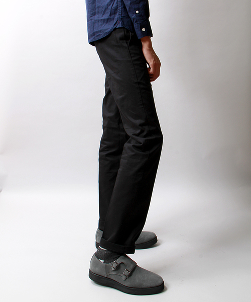 Dickies（ディッキーズ）の「WEGO/Dickiesチノトラウザー（チノパンツ・メンズ・ブラック/ベージュ/ネイビー・MEDIUM/LARGE）」の4枚目の写真