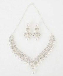 Lace Ladies | イミテーションパールネックレス・イヤリング2点セット(ネックレス)