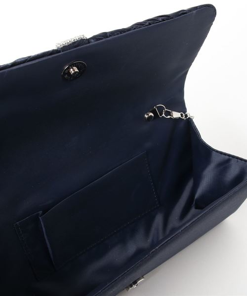 Lace Ladies(レースレディース)の「ビジュー付き2WAYパーティークラッチバッグ(クラッチバッグ・レディース・ネイビー/ベージュ/ピンク/ブラック/シルバー・FREE)」の11枚目の写真