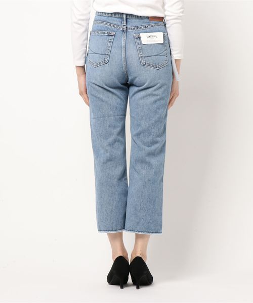 PAGEBOY(ページボーイ)の「【SOMETHING × PAGEBOY】別注スプーンクロップ(デニムパンツ・レディース・オフホワイト/サックスブルー・25inch/26inch)」の17枚目の写真