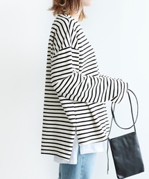 reca | オーバーサイズ ボーダーカットソー(Tシャツ/カットソー)