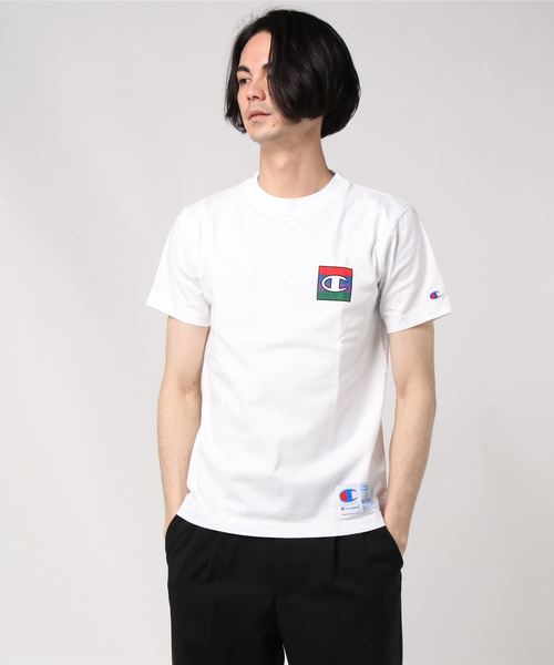 Champion（チャンピオン）の「チャンピオンT-SHIRT（Tシャツ/カットソー・メンズ・ホワイト/ブラック・S/M/L/XL）」の2枚目の写真