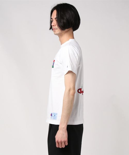 Champion（チャンピオン）の「チャンピオンT-SHIRT（Tシャツ/カットソー・メンズ・ホワイト/ブラック・S/M/L/XL）」の3枚目の写真