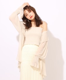 one after another NICE CLAUP | ビスチェセットシフォンパーカー(アンサンブル)