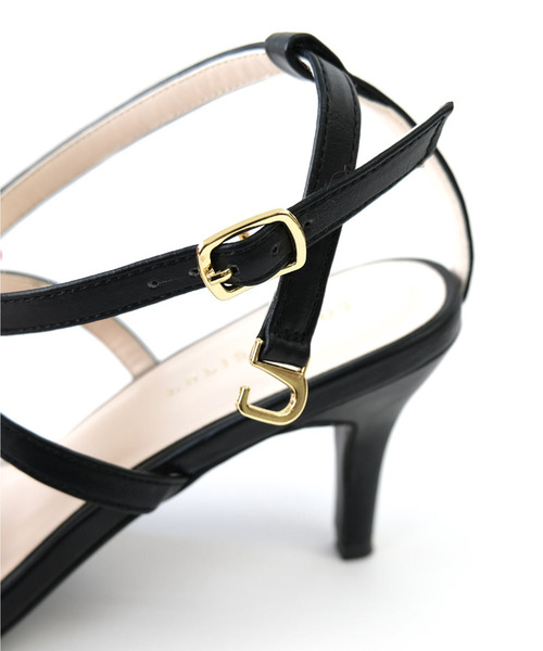 AmiAmi（アミアミ）の「ピンヒールクロスストラップサンダル（サンダル・レディース・アッシュグレー/ブラック/ゴールド/アイボリー/レオパード/パイソン/グリーン/ブラック系その他/ネイビー/シルバー・LL/S/M/L）」の13枚目の写真