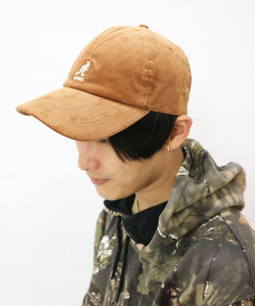 KANGOL（カンゴール）の「KANGOL／カンゴール　コーデュロイベースボールキャップ（キャップ・メンズ・ブラック/ベージュ/ブラウン/ダークグリーン・FREE）」の2枚目の写真