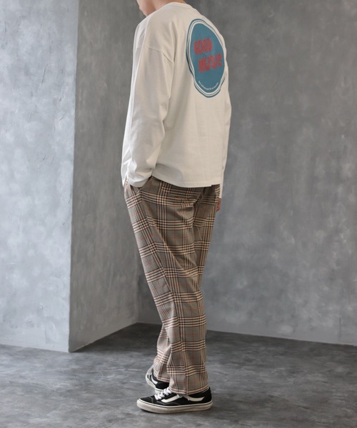 CREARE -LINO-(クレアーレリノ)の「レコードロングTEE(Tシャツ/カットソー・メンズ・グレイッシュベージュ/ブルーグレー/ホワイト/チャコール・L/M)」の20枚目の写真