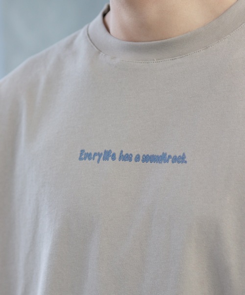 CREARE -LINO-(クレアーレリノ)の「レコードロングTEE(Tシャツ/カットソー・メンズ・グレイッシュベージュ/ブルーグレー/ホワイト/チャコール・L/M)」の17枚目の写真