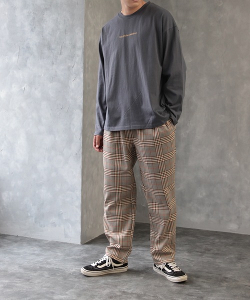 CREARE -LINO-(クレアーレリノ)の「レコードロングTEE(Tシャツ/カットソー・メンズ・グレイッシュベージュ/ブルーグレー/ホワイト/チャコール・L/M)」の18枚目の写真