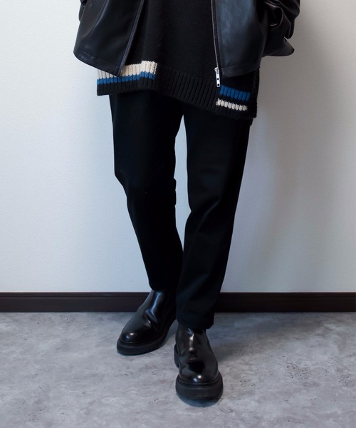 unlow（アンロー）の「【WEARISTA 心】ワンダーシェイプテーパードスラックス（スラックス・メンズ・ベージュ/ブラック・M/S）」の20枚目の写真