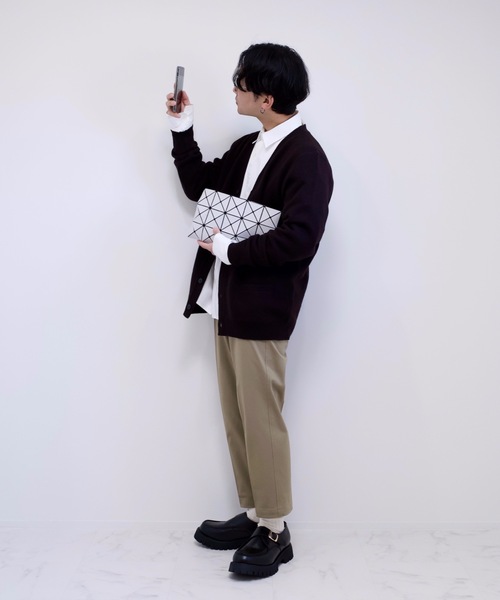 unlow（アンロー）の「【WEARISTA 心】ワンダーシェイプテーパードスラックス（スラックス・メンズ・ベージュ/ブラック・M/S）」の21枚目の写真