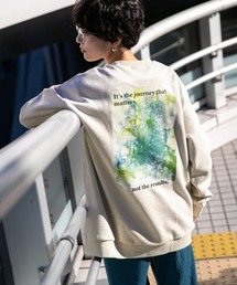 RAGEBLUE | ＜ユニセックスでオススメ！＞スウェードタッチプリントクルーネック/918227(スウェット)