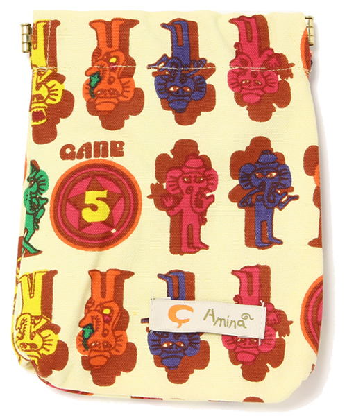 チャイハネ（チャイハネ）の「【チャイハネ】片手でカンタン♪ばね口ポーチ ワールドトリップ（ポーチ・レディース・その他/ホワイト/ブルー/その他8/その他7/その他6/その他4/アニマル/ベージュ/ブルー系その他/カラフル/レッド/ピンク・FREE）」の10枚目の写真