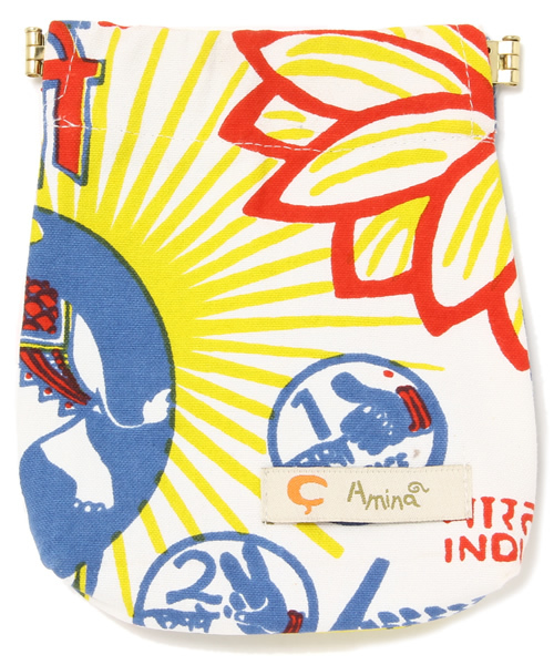 チャイハネ（チャイハネ）の「【チャイハネ】片手でカンタン♪ばね口ポーチ ワールドトリップ（ポーチ・レディース・その他/ホワイト/ブルー/その他8/その他7/その他6/その他4/アニマル/ベージュ/ブルー系その他/カラフル/レッド/ピンク・FREE）」の8枚目の写真