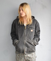 Carhartt フード付きネイビー ジャケット/ ヴィンテージ edc0bfd2d9fe0759bd2cf09d982f57