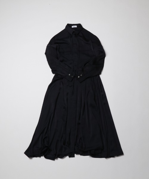 セール Rag American American ワンピース ドレス ワンピース Cie アメリカンラグシー のファッション サテンロングシャツ ワンピース ワンピース