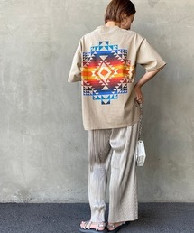 【OCEANS 6月号掲載】[PENDLETON/ペンドルトン] 別注 バックプリントショートスリーブＴシャツ