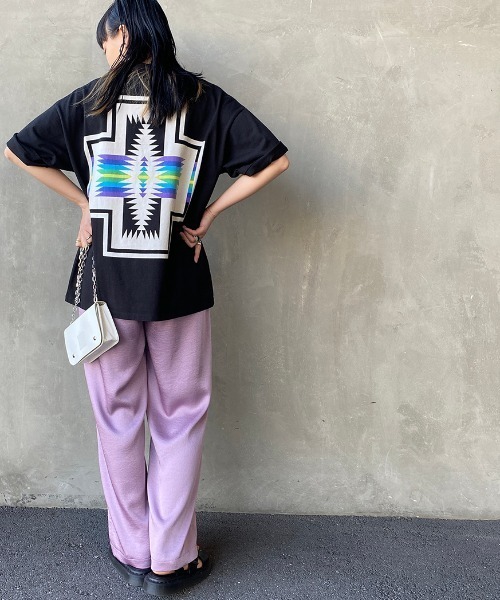 PENDLETON（ペンドルトン）の「【OCEANS 6月号掲載】[PENDLETON/ペンドルトン] 別注 バックプリントショートスリーブＴシャツ（Tシャツ/カットソー・レディース・ブラック/グレー/ブラック系その他/ブラック系その他2/ホワイト/ベージュ/ホワイト系その他/ホワイト系その他2・M/L/XL/S）」の16枚目の写真