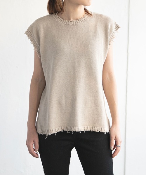 bohmal（ボマール）の「マルチウェイダメージニットカーデセット（ニット/セーター・レディース・ベージュ/コバルトブルー/ブラック・FREE）」の20枚目の写真