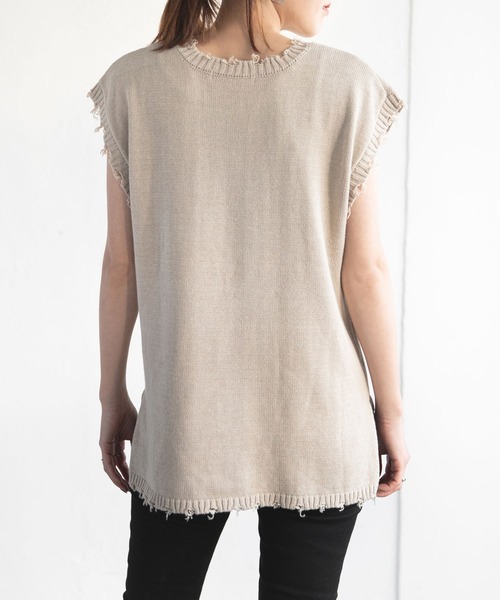 bohmal（ボマール）の「マルチウェイダメージニットカーデセット（ニット/セーター・レディース・ベージュ/コバルトブルー/ブラック・FREE）」の21枚目の写真