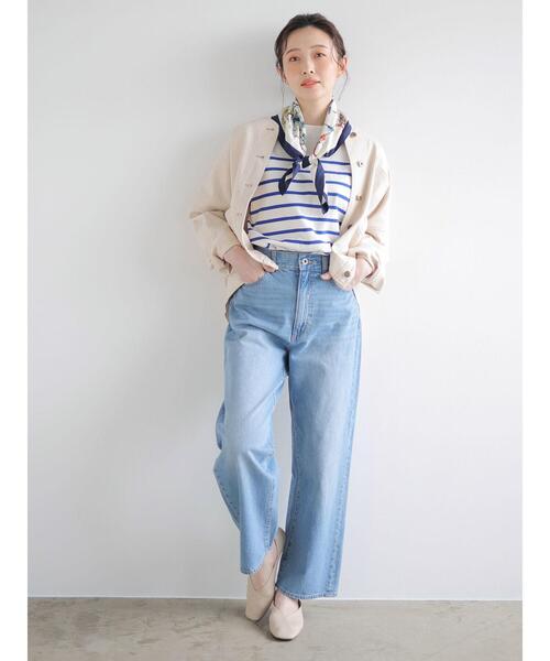 Green　Parks（グリーンパークス）の「フラワー柄スカーフ＊（ストール/ショール・レディース・ライム/ネイビー/グリーン・FREE）」の8枚目の写真