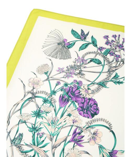 Green　Parks（グリーンパークス）の「フラワー柄スカーフ＊（ストール/ショール・レディース・ライム/ネイビー/グリーン・FREE）」の10枚目の写真