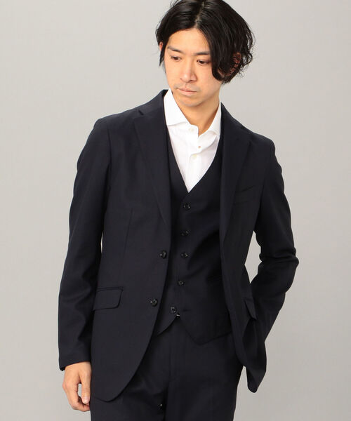 NOLLEY'S goodman(ノーリーズグッドマン)の「SOLOTEX リネンドビー セットアップ ジャケット(テーラードジャケット・メンズ・ブルー/ベージュ/ダークネイビー・S/L/M/XL)」の3枚目の写真