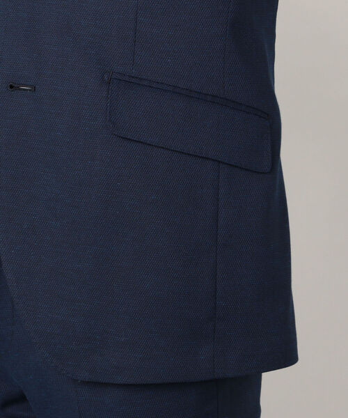 NOLLEY'S goodman(ノーリーズグッドマン)の「SOLOTEX リネンドビー セットアップ ジャケット(テーラードジャケット・メンズ・ブルー/ベージュ/ダークネイビー・S/L/M/XL)」の4枚目の写真