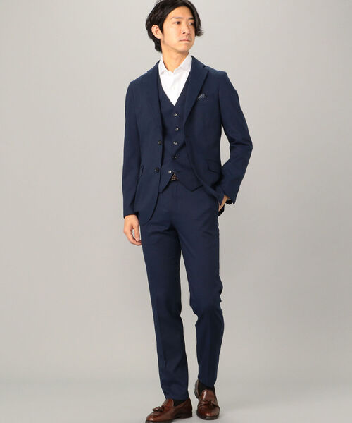 NOLLEY'S goodman(ノーリーズグッドマン)の「SOLOTEX リネンドビー セットアップ ジャケット(テーラードジャケット・メンズ・ブルー/ベージュ/ダークネイビー・S/L/M/XL)」の5枚目の写真