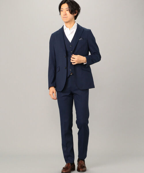 NOLLEY'S goodman(ノーリーズグッドマン)の「SOLOTEX リネンドビー セットアップ ジャケット(テーラードジャケット・メンズ・ブルー/ベージュ/ダークネイビー・S/L/M/XL)」の7枚目の写真