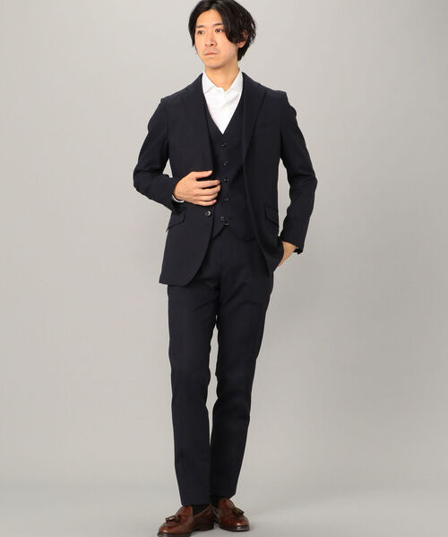 NOLLEY'S goodman(ノーリーズグッドマン)の「SOLOTEX リネンドビー セットアップ ジャケット(テーラードジャケット・メンズ・ブルー/ベージュ/ダークネイビー・S/L/M/XL)」の9枚目の写真