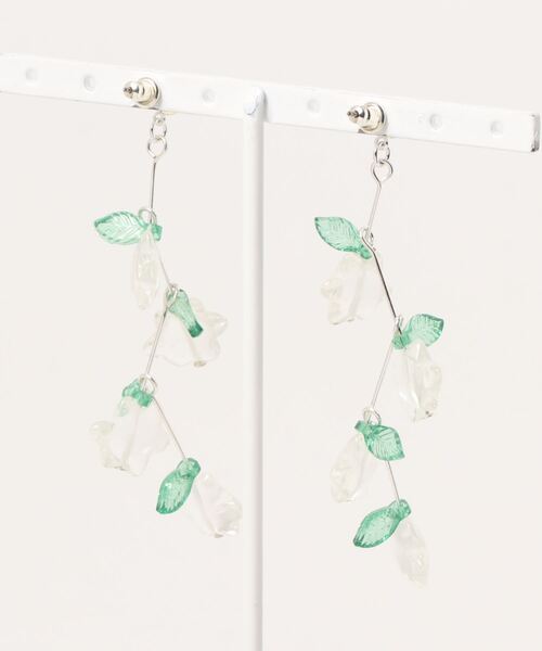 ACCOMMODE（アコモデ）の「ペールトーンジャスミンピアス（ピアス（両耳用）・レディース・クリア/イエロー・FREE）」の5枚目の写真