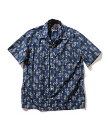 美品　BEAMS PLUS　シャツ　インディゴ　コーデュロイ　オープンカラー　L 美品 BEAMS PLUS シャツ インディゴ コーデュロイ オープン
