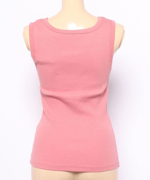 Kastane（カスタネ）の「パイピングスクエアタンク（タンクトップ・レディース・アイボリー/グリーン/オレンジ/ピンク/オフホワイト・FREE）」の18枚目の写真