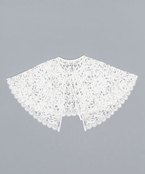 Mayree（メイリー）の「【Mayree】レースフリル付け襟（付け襟・レディース・オフホワイト・FREE）」の2枚目の写真