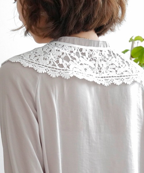 Mayree（メイリー）の「【Mayree】レースフリル付け襟（付け襟・レディース・オフホワイト・FREE）」の7枚目の写真