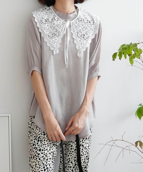 Mayree（メイリー）の「【Mayree】レースフリル付け襟（付け襟・レディース・オフホワイト・FREE）」の8枚目の写真