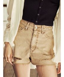EVRIS | HEMハイダメージデニムショートパンツ(デニムパンツ)