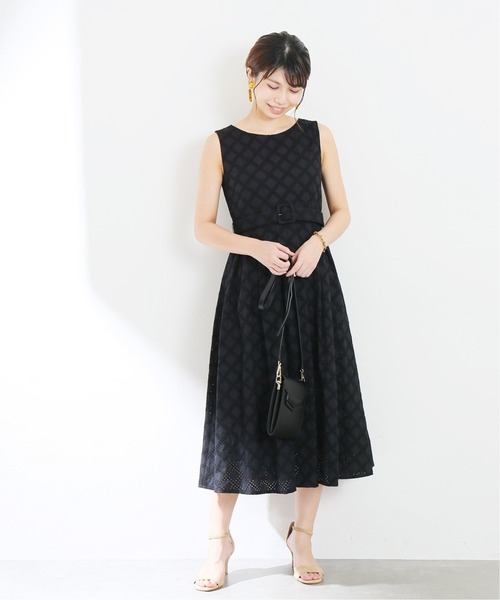 La TOTALITE(ラトータリテ)の「CanCam6月号掲載 まい(chay)コラボブロックチェックタックワンピース◆(ワンピース・レディース・ホワイト/ブラック/ピンク/ホワイト×イエロー・38/36)」の19枚目の写真