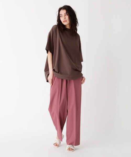 OPAQUE.CLIP(オペークドットクリップ)の「◆リネンMIX ストレッチドライオックス イージーパンツ【UNISEX】(スーツパンツ・レディース・ピンク系/ブラック/サンドベージュ・40/38)」の16枚目の写真