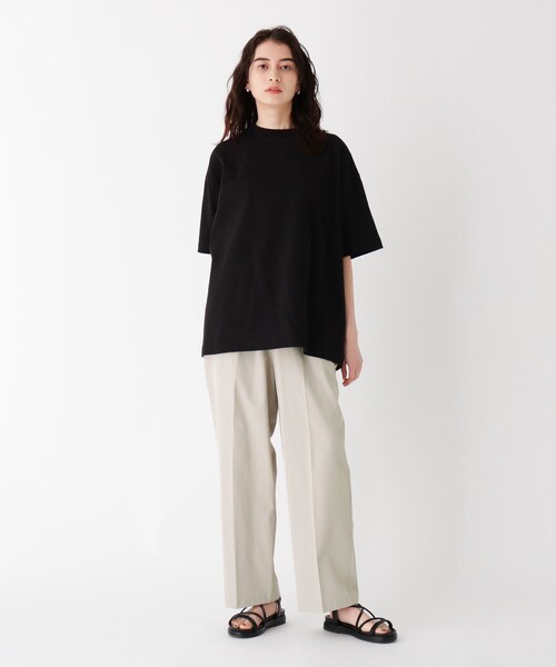 OPAQUE.CLIP(オペークドットクリップ)の「◆リネンMIX ストレッチドライオックス イージーパンツ【UNISEX】(スーツパンツ・レディース・ピンク系/ブラック/サンドベージュ・40/38)」の14枚目の写真