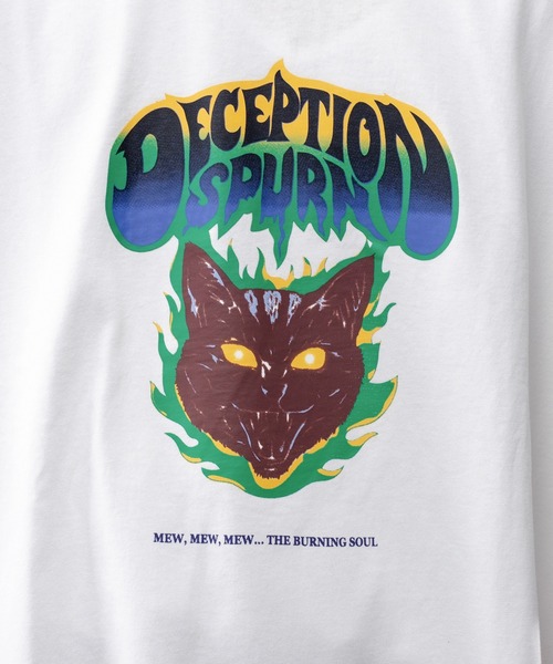 kutir（クティール）の「ロックキャットTシャツ（Tシャツ/カットソー・メンズ・ホワイト/チャコールグレー/イエロー/ラベンダー・MEDIUM/LARGE）」の9枚目の写真