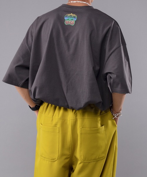 kutir（クティール）の「ロックキャットTシャツ（Tシャツ/カットソー・メンズ・ホワイト/チャコールグレー/イエロー/ラベンダー・MEDIUM/LARGE）」の20枚目の写真