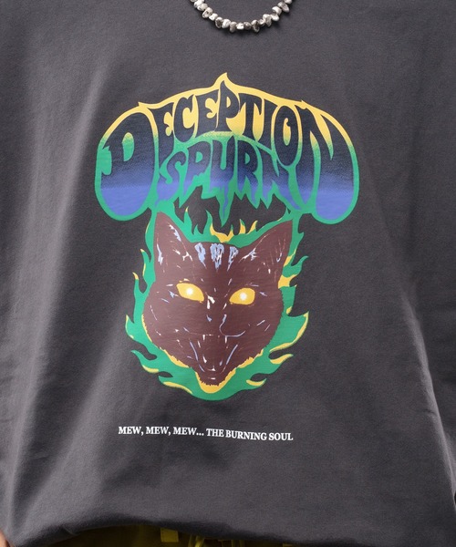 kutir（クティール）の「ロックキャットTシャツ（Tシャツ/カットソー・メンズ・ホワイト/チャコールグレー/イエロー/ラベンダー・MEDIUM/LARGE）」の13枚目の写真