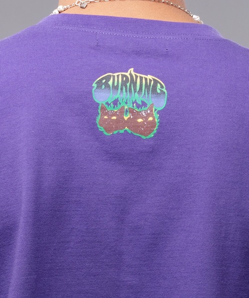 kutir（クティール）の「ロックキャットTシャツ（Tシャツ/カットソー・メンズ・ホワイト/チャコールグレー/イエロー/ラベンダー・MEDIUM/LARGE）」の14枚目の写真