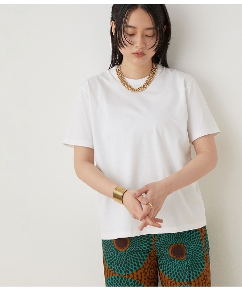 BATONER（バトナー）の「【BATONER】別注T-shirt（Tシャツ/カットソー・レディース・ホワイト/オフホワイト・1）」の2枚目の写真