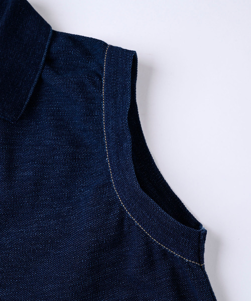買取り実績 ワンピース ワンピース ドレス 45r フォーティファイブアール のワンピース ジンバカノコのノースリーブドレス インディゴ を購入できます 45rジンバカノコのノースリーブドレス インディゴ ワンピース 45r フォーティファイブ
