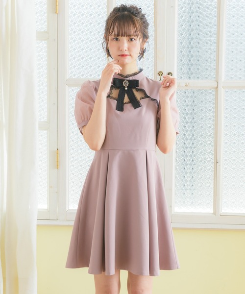【完売品❗️ROJITA】配色レーシースタンドカラーワンピース RO5760EW04252_14_l.jpg